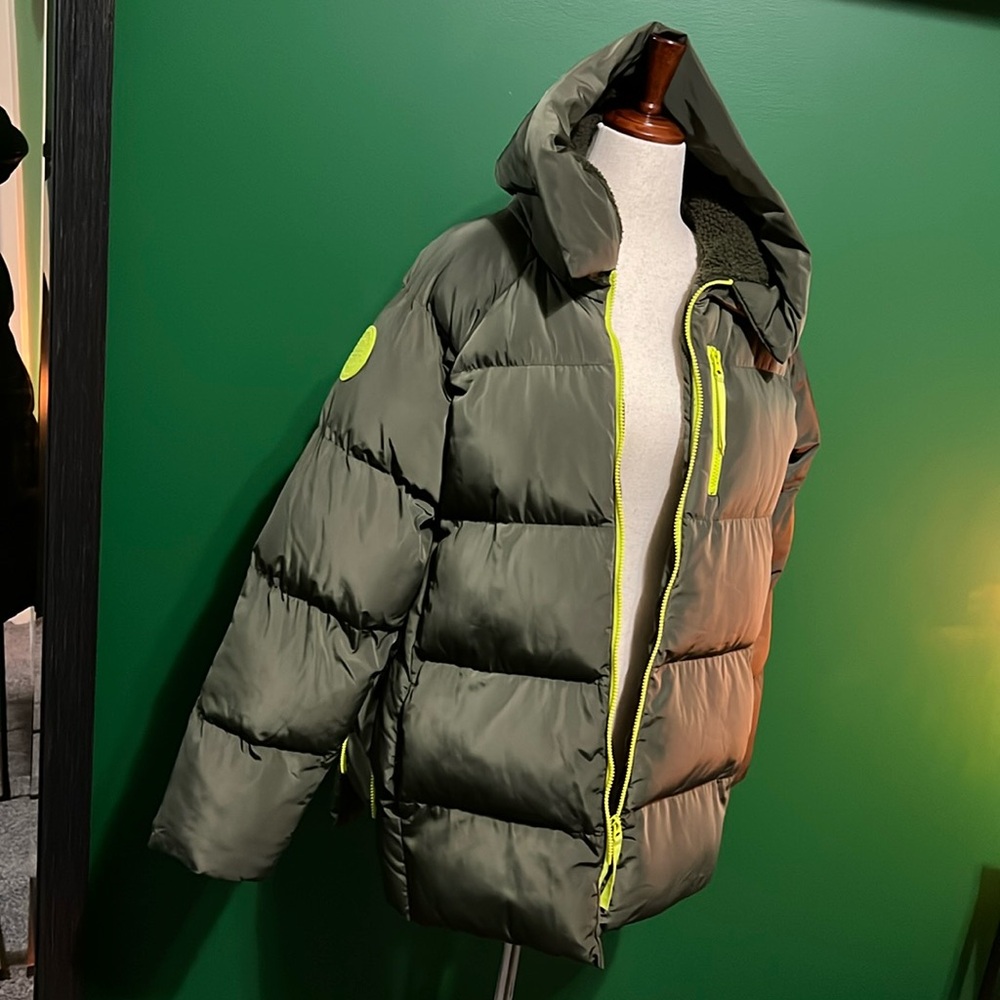 Oversized Green Coat